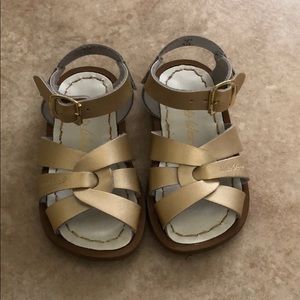 Salt Water gold sandals